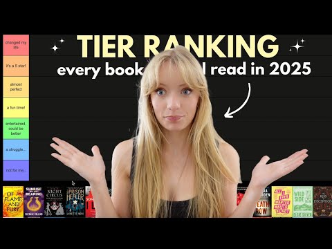 Tier ranking the 95 books I read in 2025! *bookmas day 12*