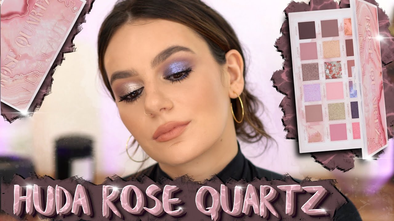 HUDA BEAUTY : ROSE QUARTZ PALETTE - 4 Looks, Application + Review|| Best Huda Palette!