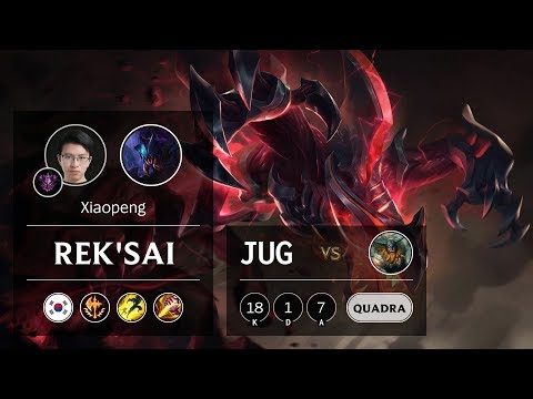 Rek'Sai Jungle vs Olaf - KR Master Patch 9.6