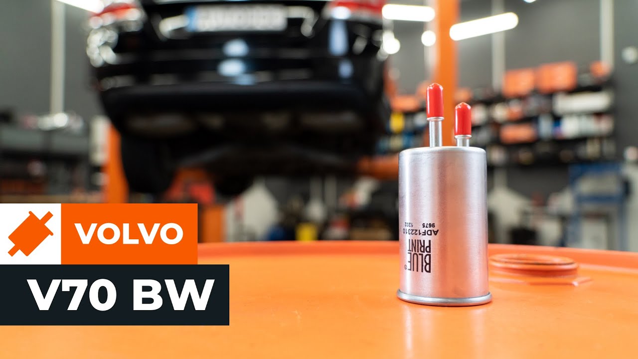Kaip pakeisti Volvo V70 BW kuro filtro - keitimo instrukcija