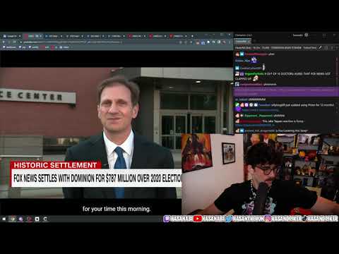 HasanAbi Reacts: Dominion Scores $787.5M Settlement from Fox News in Defamation Case