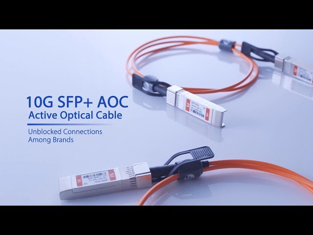 Vídeo relacionado con 10G SFP+ AOC Cable - 10GBASE Active Optical SFP Cable for Cisco SFP-10G-AOC5M, Ubiquiti UniFi, Supermicro, Mikrotik, 5-Meter