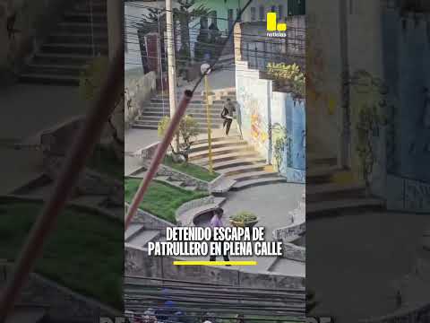 Detenido escapa de patrullero en plena calle