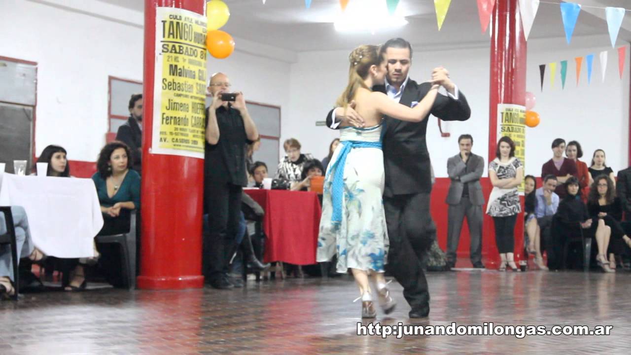 Malvina Gili y Sebastian Sanchez en el Club Atletico Milonguero (Milonga)