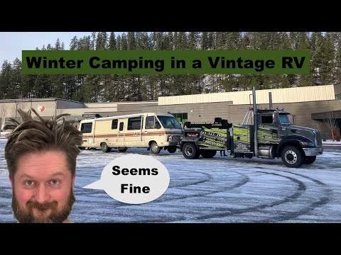 We went winter camping in our vintage RV the Beige Beast: Things didn't go as planned