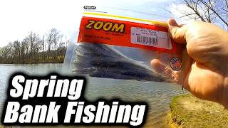 Early Spring Fishing With a Rapala and a Texas Rig (Bank Fishing)