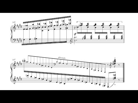 Nikolai Kapustin - Piano Sonata No. 2, Op. 54 (1989) [Score-Video]