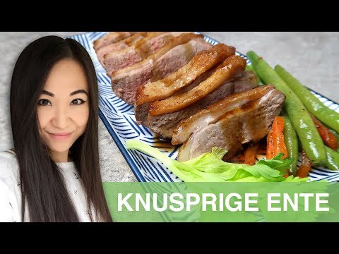 REZEPT: Knusprige Ente mit Gemüse | gebratene Entenbrust