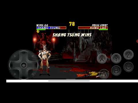 Ultimate Mortal Kombat Trilogy Shang Tsung MK3 vs Kung Lao MK3 Very Hard 2 Rounds