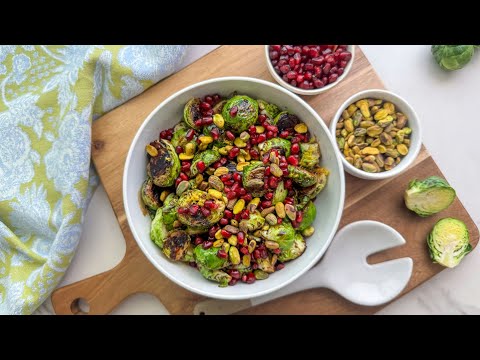 Crispy Fried Brussel Sprouts With Pomegranate Glaze Recipe