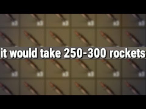 they BRAGGED it would take 250 ROCKETS to raid them... SO I DID.