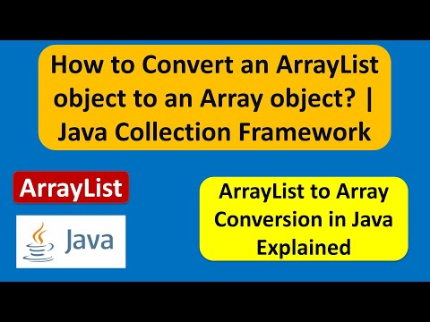 How To Convert An Arraylist Object To An Array Object Java Collection Framework