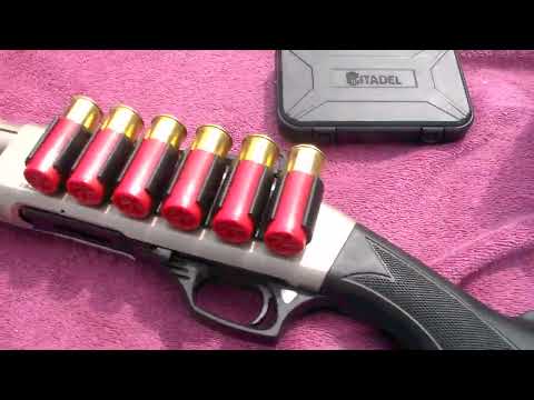 Donnie D Shooting Clay Birds and First Look at Citadel Mariner 12ga Pump Action in Nickel Finish