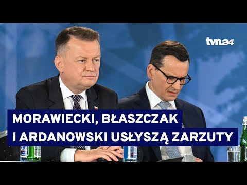 Morawiecki, Błaszczak, Ardanowski. Zawiadomienie prokuratury do Marszałka Sejmu @tvn24