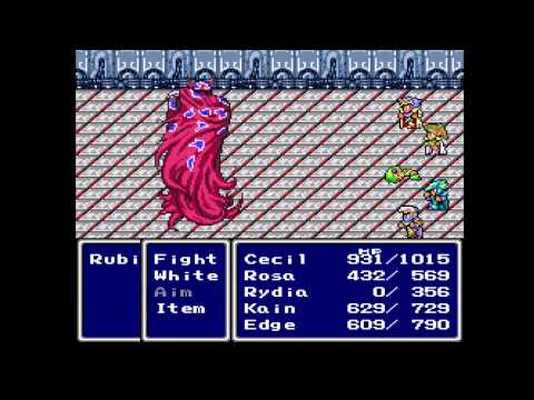 Final Fantasy IV Speedrun - Rubicante without Drain Spears
