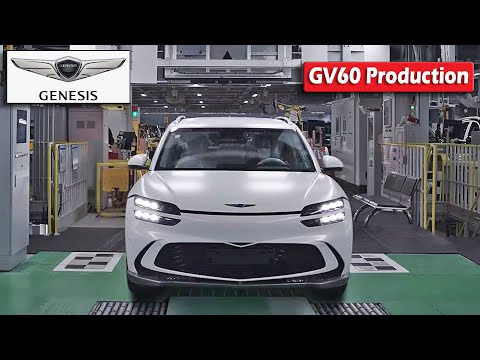 ジェネシスの電気自動車GV60の製造動画