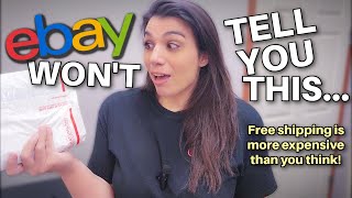Free Shipping on eBay Costs MORE Than You Think! Tip to SAVE YOUR PROFITS!