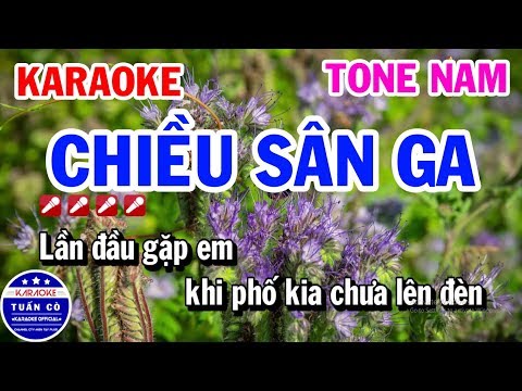 Chiều Sân Ga Karaoke Tone Nam Bm Nhạc Sống Dễ Hát | Karaoke Tuấn Cò