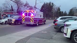 Glenwood Fire Company Chief 5300 & Ambulance 536 Responding!