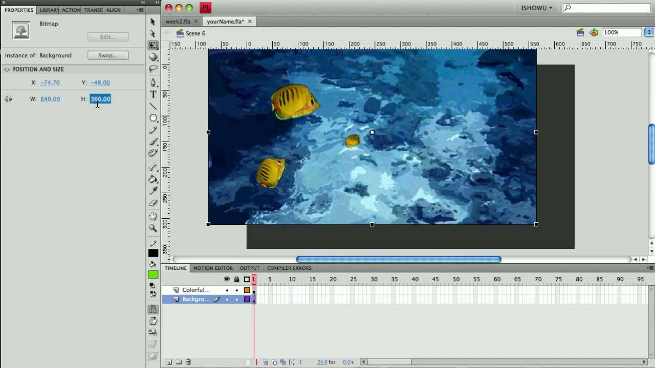 Animating Bitmaps in Flash