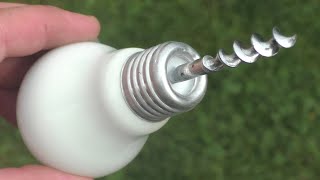 2 AMAZING IDEAS with a waste light bulb