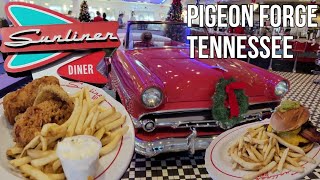 Sunliner Diner Restaurant Review Pigeon Forge Tennessee Burgers and shakes Yankee in the South 2021