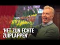 André van Duin doopt tulp tijdens Nationale Tulpendag