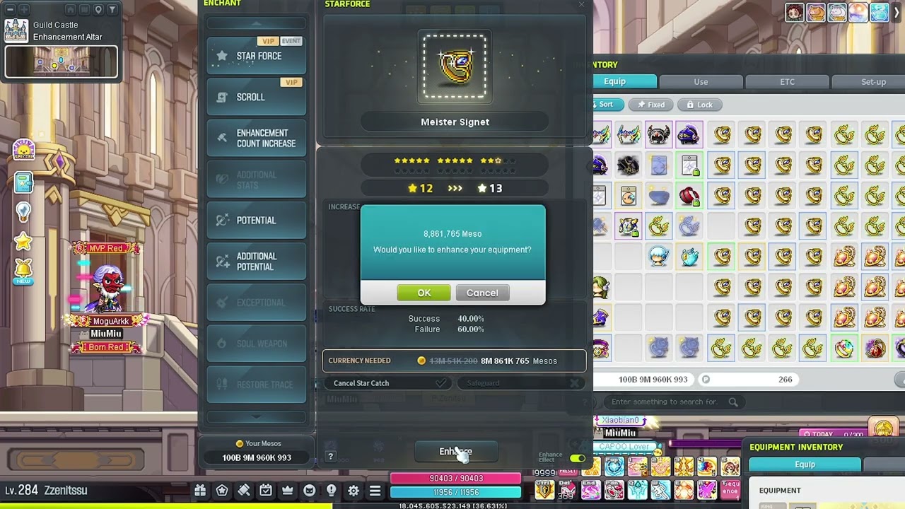 MapleSEA Aquila Guardian Star Force event tapping