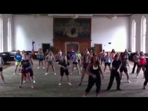 Zumba Routine at Color Guard Workshop