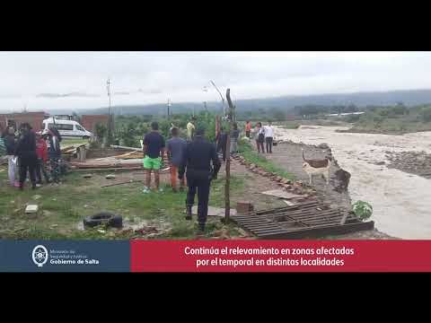 Intenso trabajo de asistencia a vecinos afectados por el temporal registrado en distintas localidades