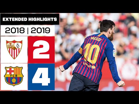 SEVILLA FC 2-4 FC BARCELONA 2018/19 | RESUMEN ampliado