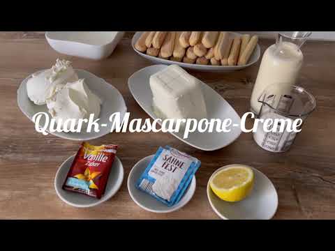 Stichfeste Tortenfüllung mit Quark und Mascarpone / fertig in 5 Minuten/ ideal auch für Glasdesserts