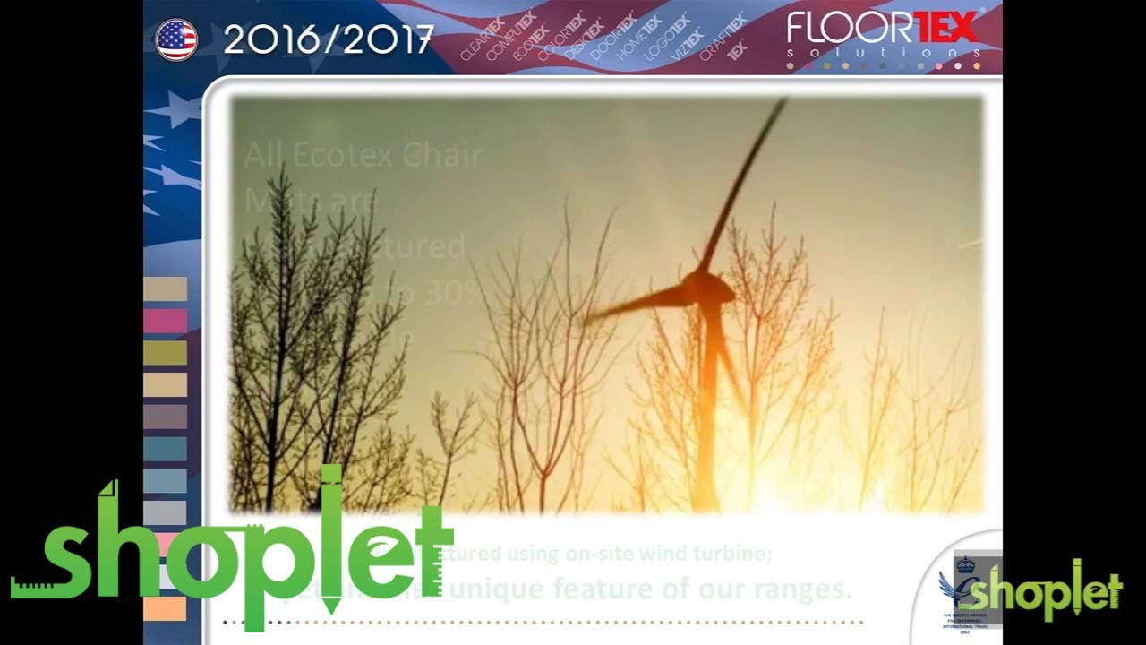 Floortex EcoTex Revolutionmat Recycled Chair Mat for Hard Floors