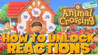 Animal Crossing New Horizons - How to Use Reactions & Unlock Extra Reactions!