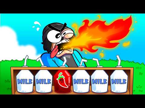 Roblox SPICY MILK CHALLENGE...