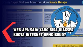 Ini Daftar Web dan Aplikasi yang Bisa Diakses Gunakan Kuota Internet Gratis dari Kemdikbud