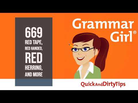Grammar Girl #669. Red Tape, Red Handed, Red Herring, and More
