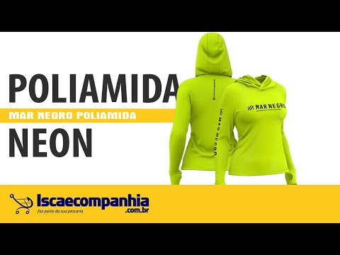 Vídeo Camiseta Feminina Poliamida Mar Negro 49430 - Neon