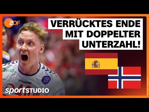 Spanien – Norwegen Highlights | Handball-EM 2026 | sportstudio