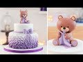 Easy Baby Shower Cake Bear Cake Topper Tan Dulce