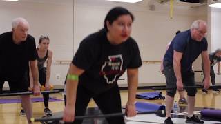 Kickboxing class ad for Sterling-Rock Falls YMCA