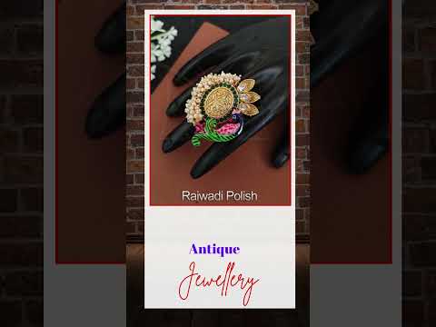 Antique jewelry rajwadi polish fancy design party wear antiq...