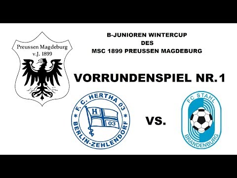 Wintercup Preussen Magdeburg Vorrundenspiel Nr.1 Hertha 03 vs. FC Stahl Brandenburg (9.2.2019)