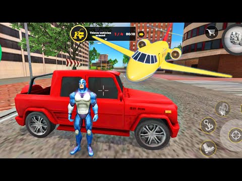 Rope Hero Bike and Car Driving Escape From Police Open World Simulator - Android Gameplay