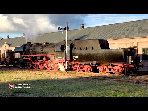 🇩🇪 Cab Ride 1942: German BR52 Kriegslok: Stadskanaal - Musselkanaal STAR Stadskanaalrail 28/10/2018