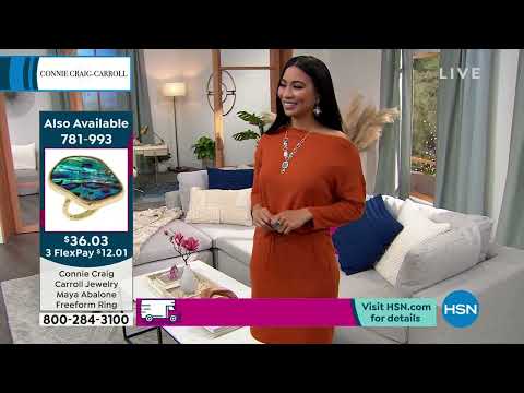 Connie Craig Carroll Jewelry Mira 22" Abalone Station Ne...