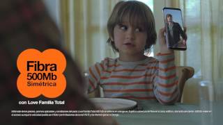 Orange Love Familia Total 500Mb Fibra simétrica anuncio