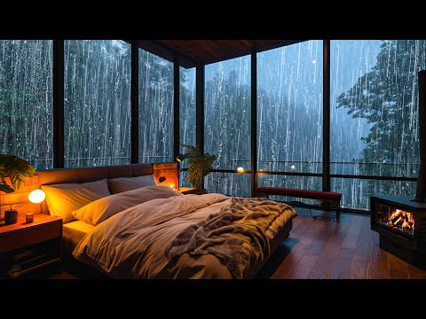 Regengeräusche zum Einschlafen ohne Werbung — Schlaflosigkeit Überwinden, Entspannen, Konzentrieren