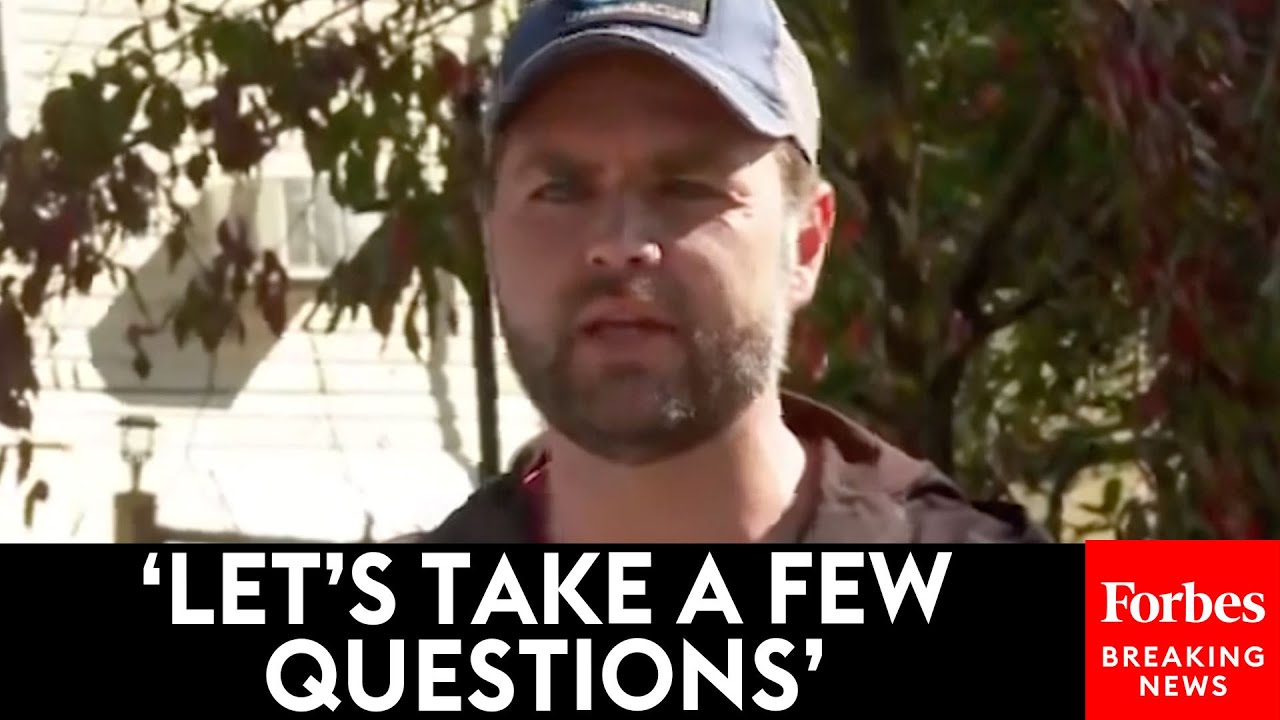 JUST IN: JD Vance Takes Questions From Reporters During Visit To VA After Hurricane Helene Flooding