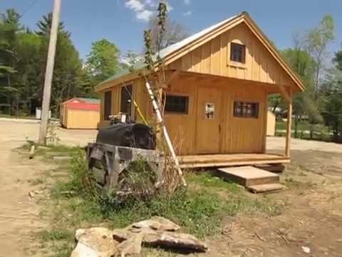 "16x20 Vermont Cottage - Option C" - Tour DIY Post & Beam Tiny House with Loft - Sold in 3 Sizes
